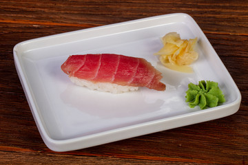 Japanese sushi with tuna