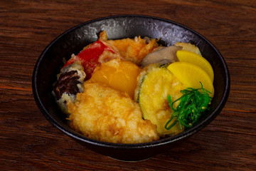Vegan vegetable tempura