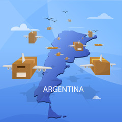 Shipping of packages in Argentina. Online shopping
