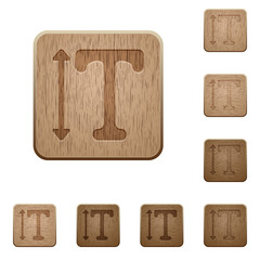 Adjust font height wooden buttons