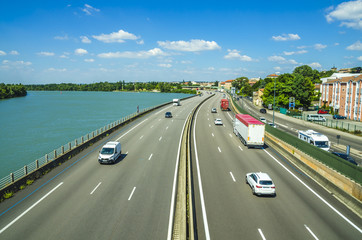Fototapeta premium autoroute française