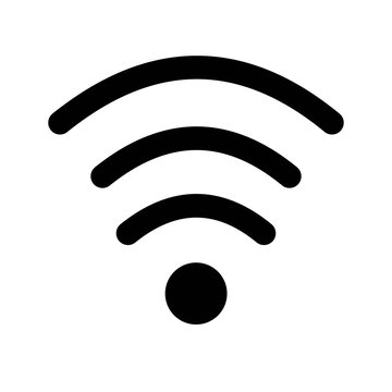 Wifi medium strength signal for interface icon vector icon. Simple element illustration. Wifi medium strength signal for interface symbol design. Can be used for web and mobile.