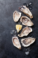 Oysters and lemon