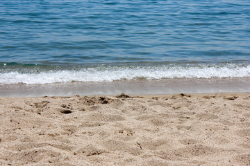 Playa ola de mar rompiendo