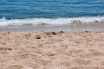 Playa ola de mar rompiendo