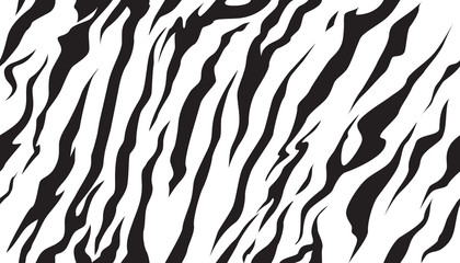 streep dieren jungle bengaalse tijger vacht textuur patroon naadloos herhalend wit zwart