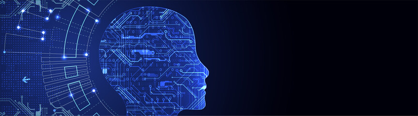 Artificial intelligence concept. Technology background.