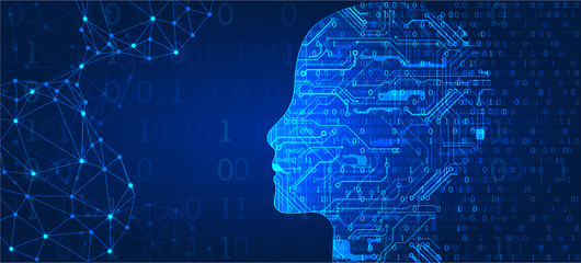 Artificial intelligence concept. Technology background.
