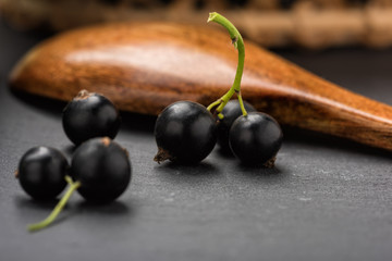 Black currant jam, preserving blackcurrants