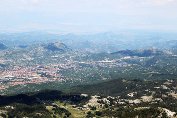 A view from Lovcen mountain, Kotor, Montenegro