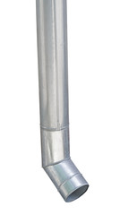 Rain Water Draining Gutter Downpipe on white