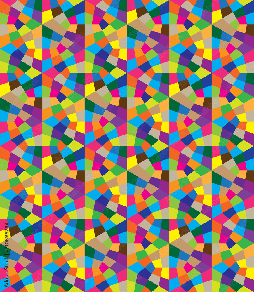 Poster seamless pattern from geometric shapes. texture of polygons.
