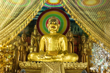 Golden Buddha statue - Cambodia, Asia