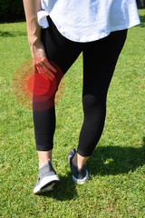 Fototapeta premium dolore alla gamba