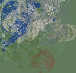 Abstract painting on canvas. Hand made art. Colorful texture. Modern artwork. Strokes of fat paint. Brushstrokes. Contemporary art. Artistic background image.