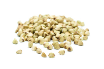 Buchweizen isoliert freigestellt auf weißen Hintergrund, Freisteller