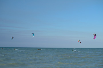 kite surf,sport,fun,wind,sea,kitesurfing,horizon
