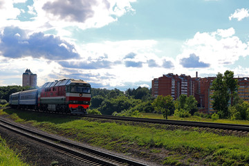 Obraz premium passenger locomotive