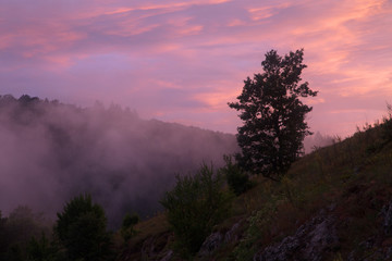 sunset after the rain