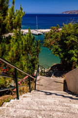 Beautiful greek village Bali with amazing beaches and views on Crete island, Greece