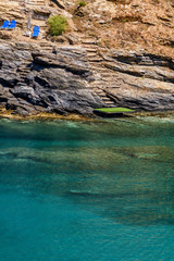 Beautiful greek village Bali with amazing beaches and views on Crete island, Greece