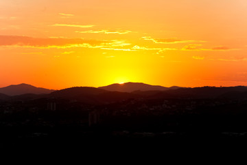 Fim de tarde em São José dos Campos-SP Brasil