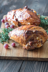 Baked turkey drumsticks