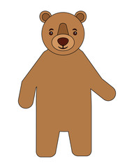 Obraz premium bear grizzly isolated icon