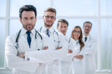 team of therapists standing in the hallway