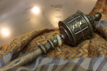 TIBETAN PRAYER WHEEL