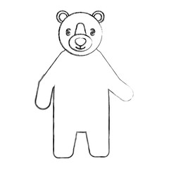 bear grizzly isolated icon