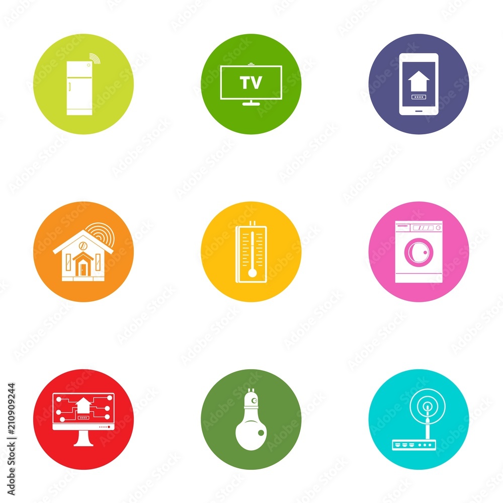 Poster high qualification icons set. flat set of 9 high qualification vector icons for web isolated on whit