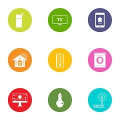 High qualification icons set. Flat set of 9 high qualification vector icons for web isolated on white background