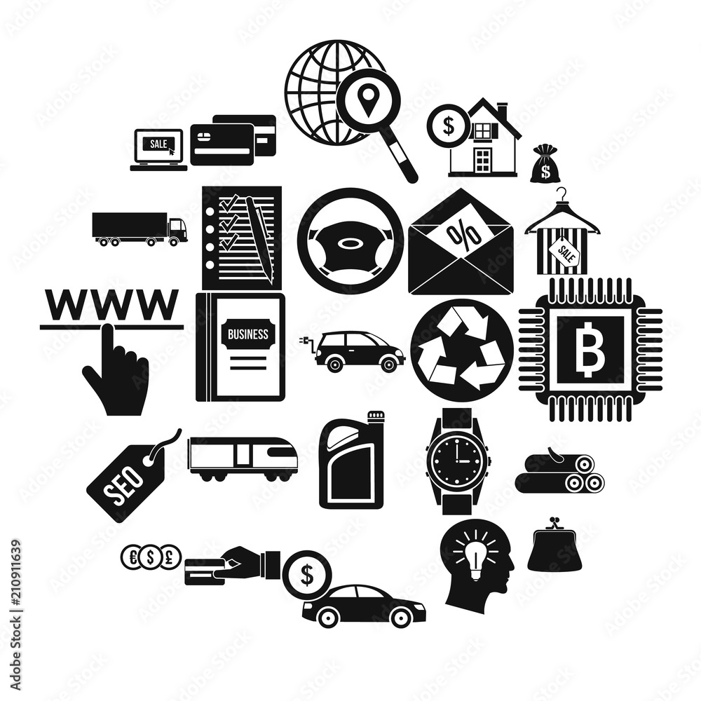 Poster reasonableness icons set. simple set of 25 reasonableness vector icons for web isolated on white bac
