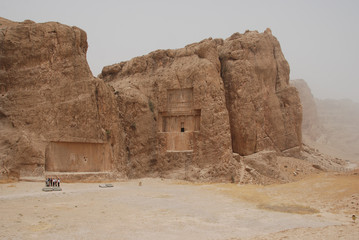 Naqsh-e Rustam, an ancient necropolis carved in rock