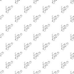 Swimming lizard icon. Outline illustration of swimming lizard vector icon for web