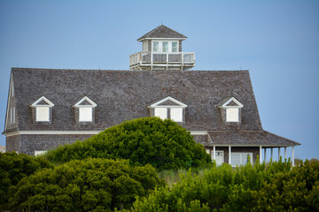 Abandoned Coast Guard station at Oregon Inlet on the Outer Banks