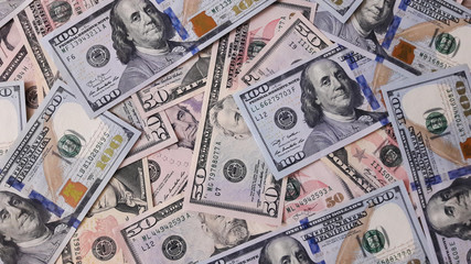 USA dollar banknotes