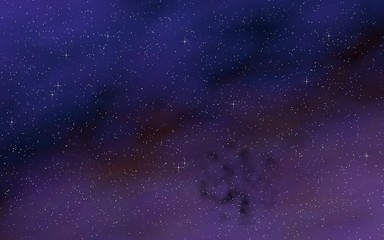 Colorful and beautiful space background. Outer space. Starry outer space texture. 3D illustration