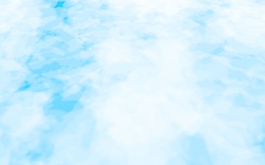 Background of abstract white color smoke isolated on blue color background. The wall of white fog. 3D illustration