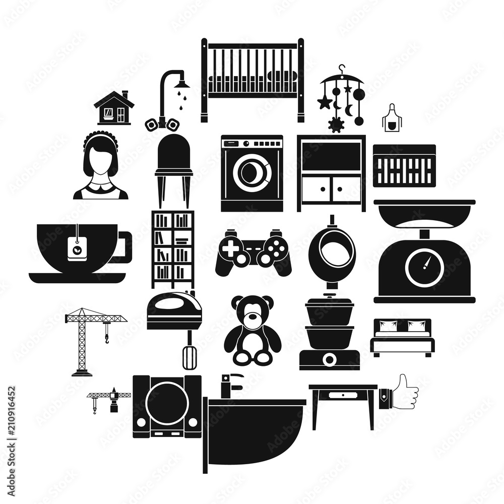 Poster teahouse icons set. simple set of 25 teahouse vector icons for web isolated on white background