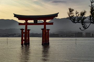 Torii de Itsukushima à Miyajima au Japon