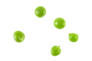 Fresh green pea isolated