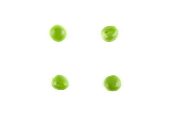 Fresh green pea isolated