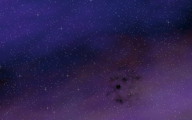 Colorful and beautiful space background. Outer space. Starry outer space texture. 3D illustration