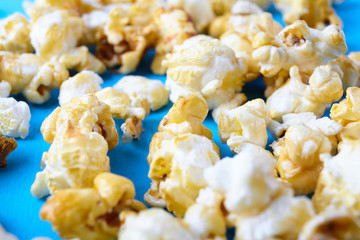 Paper cup with popcorn