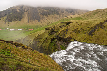Skogafoss from top