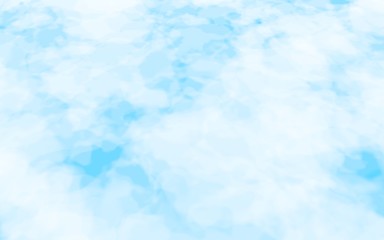 Background of abstract white color smoke isolated on blue color background. The wall of white fog. 3D illustration
