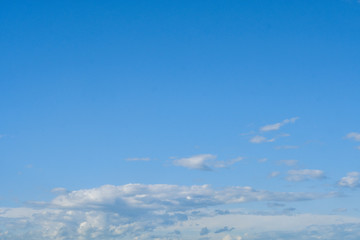 White clouds with blue sky
