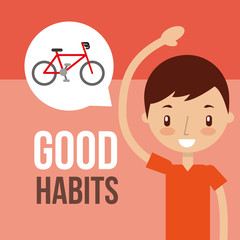 boy and girl healthy good habits